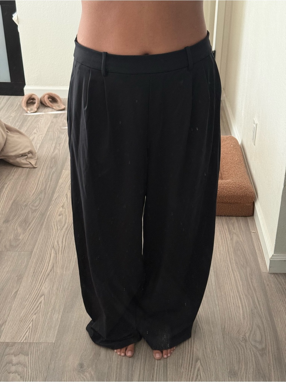 lululemon athletica Black Wide-Leg Trousers